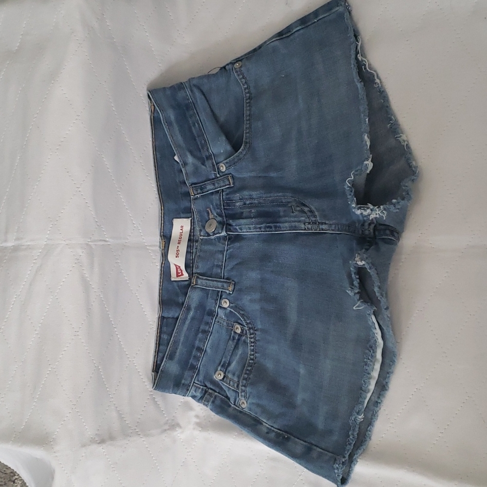 Levis 505 Regular Jean Shorts Size 14 Regular